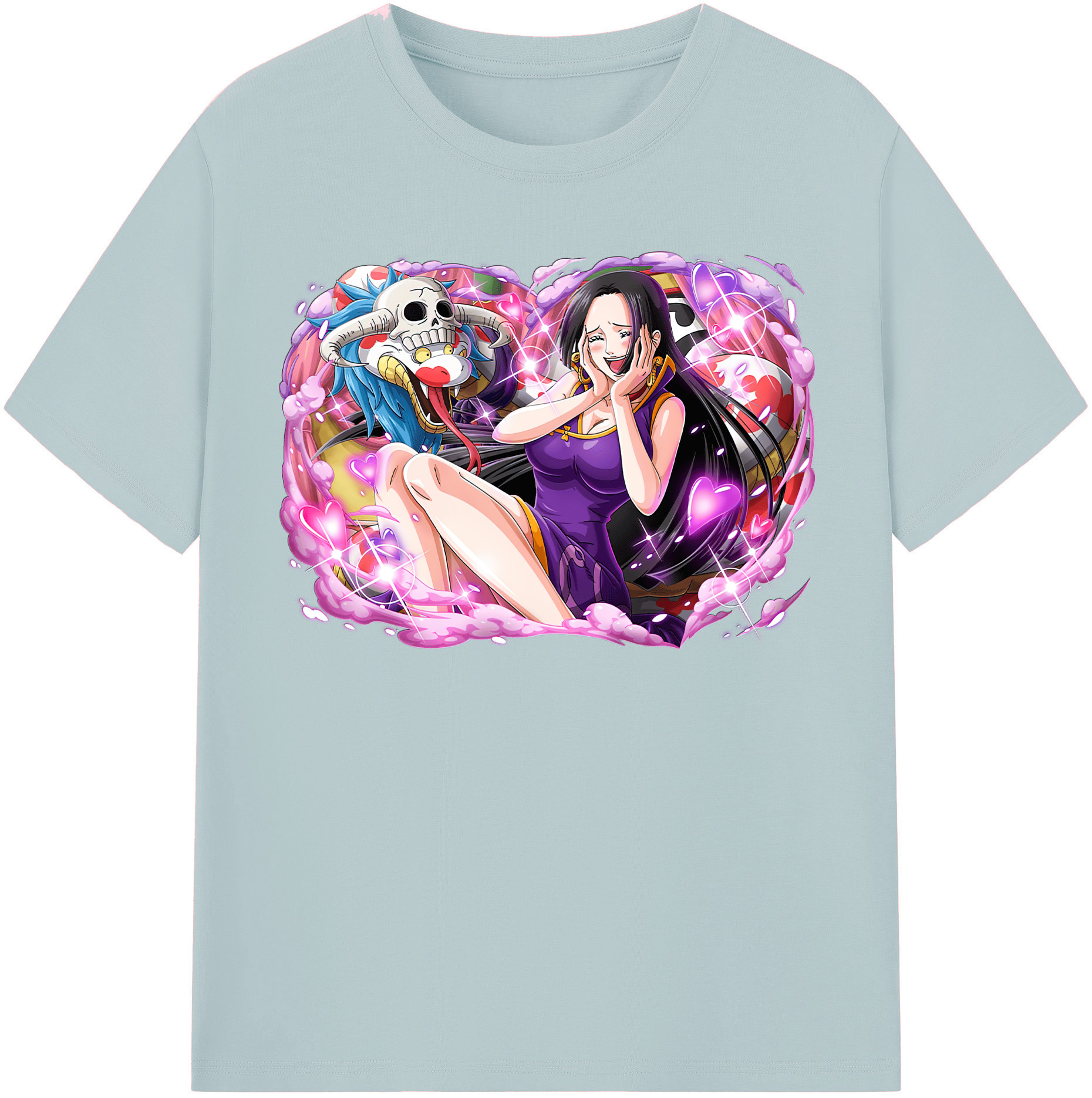ワンピース ボア・ハンコック ONE PIECE Boa·Hancock 綿100％半袖Tシャツ（フロントプリント）